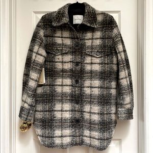 Wilfred Free The Ganna Shirt Jacket - Martin Shadow Lt. Birch/Black Plaid